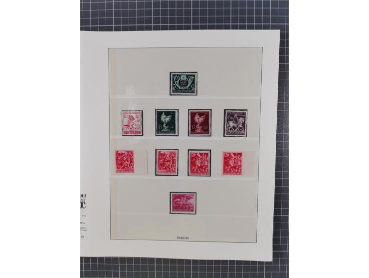 1916/45, ungebrauchte/postfrische und gestempelte Sammlung Deutsches Reich und Danzig mit einigen besseren Werten und kpl. Sä