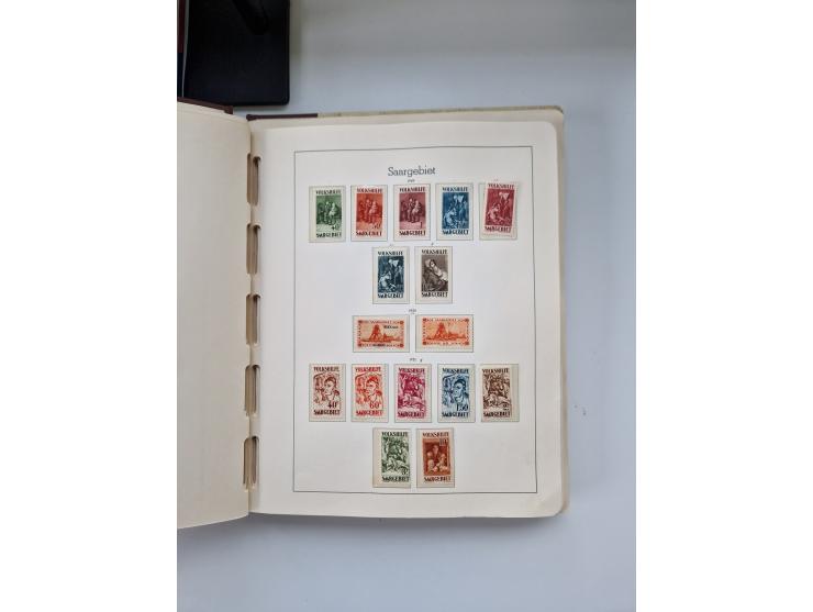 1920/58, in den Hauptnummern komplette, anfangs meist ungebrauchte, später postfrische und ungebrauchte Sammlung inkl. Dienst