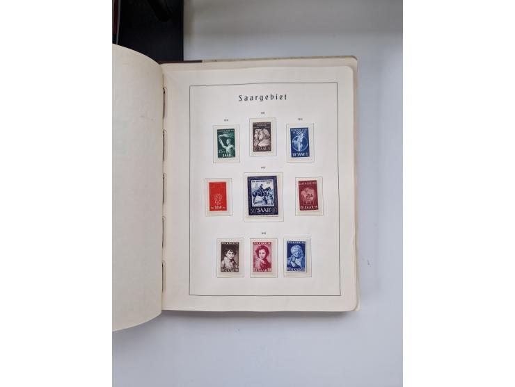 1920/58, in den Hauptnummern komplette, anfangs meist ungebrauchte, später postfrische und ungebrauchte Sammlung inkl. Dienst