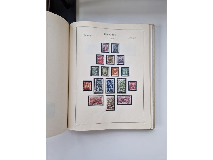 1920/58, in den Hauptnummern komplette, anfangs meist ungebrauchte, später postfrische und ungebrauchte Sammlung inkl. Dienst