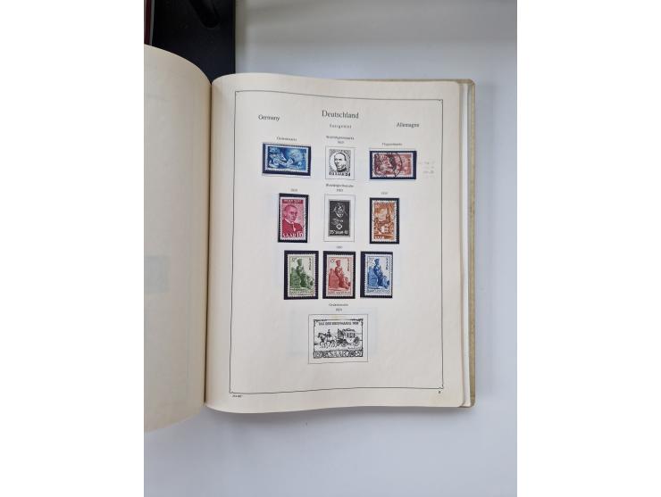 1920/58, in den Hauptnummern komplette, anfangs meist ungebrauchte, später postfrische und ungebrauchte Sammlung inkl. Dienst