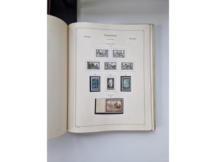 1920/58, in den Hauptnummern komplette, anfangs meist ungebrauchte, später postfrische und ungebrauchte Sammlung inkl. Dienst