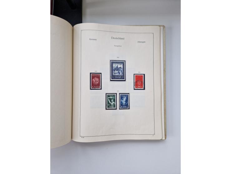 1920/58, in den Hauptnummern komplette, anfangs meist ungebrauchte, später postfrische und ungebrauchte Sammlung inkl. Dienst