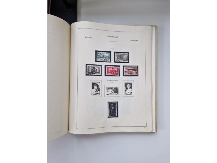 1920/58, in den Hauptnummern komplette, anfangs meist ungebrauchte, später postfrische und ungebrauchte Sammlung inkl. Dienst