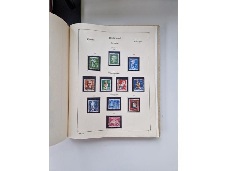 1920/58, in den Hauptnummern komplette, anfangs meist ungebrauchte, später postfrische und ungebrauchte Sammlung inkl. Dienst