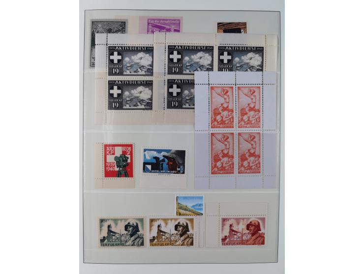 Dienst- und Portomarken: &nbsp;1878/1950, ungebraucht/postfrische und gestempelte Sammlung inkl. Doubletten mit u.a. Industri