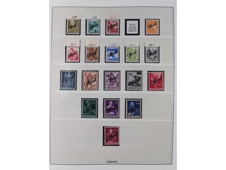 Dienst- und Portomarken: &nbsp;1878/1950, ungebraucht/postfrische und gestempelte Sammlung inkl. Doubletten mit u.a. Industri