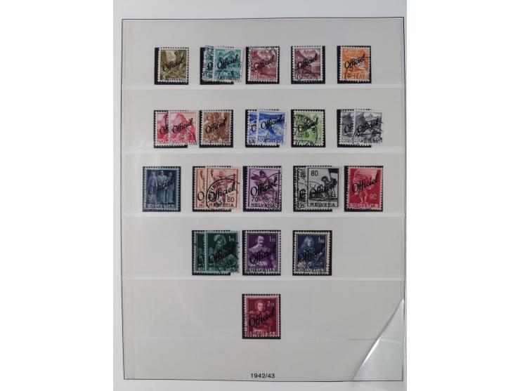 Dienst- und Portomarken: &nbsp;1878/1950, ungebraucht/postfrische und gestempelte Sammlung inkl. Doubletten mit u.a. Industri