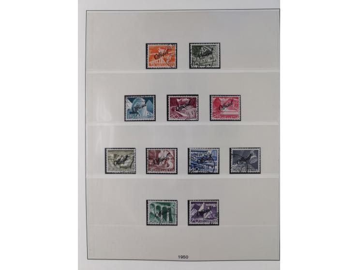 Dienst- und Portomarken: &nbsp;1878/1950, ungebraucht/postfrische und gestempelte Sammlung inkl. Doubletten mit u.a. Industri