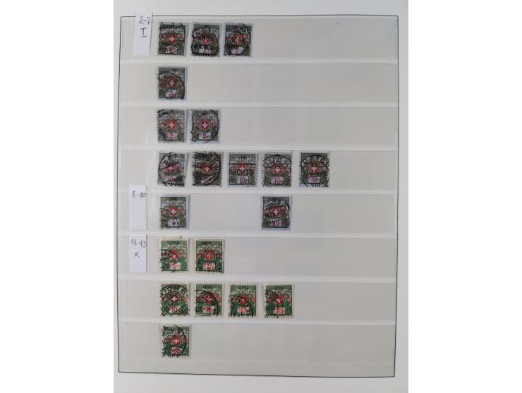 Dienst- und Portomarken: &nbsp;1878/1950, ungebraucht/postfrische und gestempelte Sammlung inkl. Doubletten mit u.a. Industri