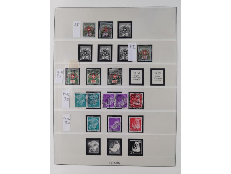 Dienst- und Portomarken: &nbsp;1878/1950, ungebraucht/postfrische und gestempelte Sammlung inkl. Doubletten mit u.a. Industri