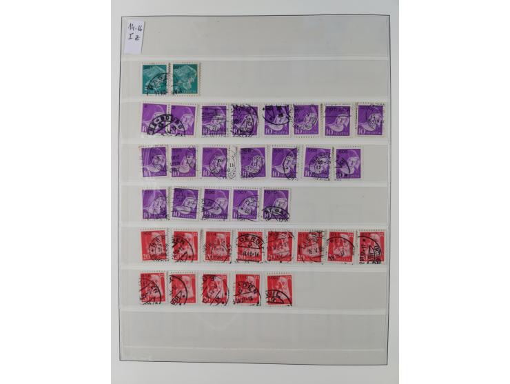 Dienst- und Portomarken: &nbsp;1878/1950, ungebraucht/postfrische und gestempelte Sammlung inkl. Doubletten mit u.a. Industri