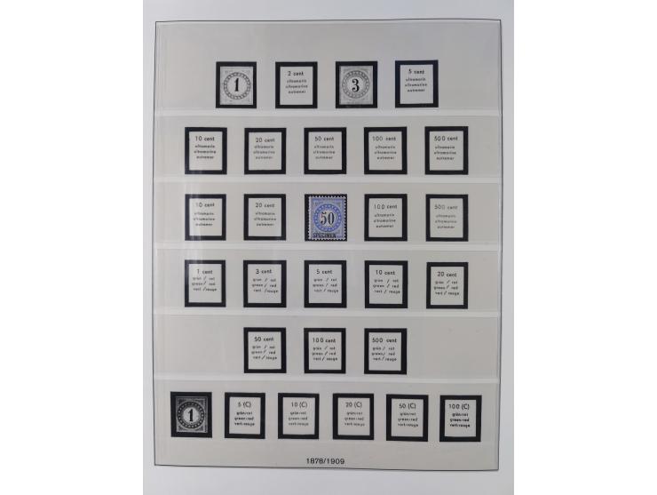 Dienst- und Portomarken: &nbsp;1878/1950, ungebraucht/postfrische und gestempelte Sammlung inkl. Doubletten mit u.a. Industri