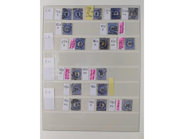 Dienst- und Portomarken: &nbsp;1878/1950, ungebraucht/postfrische und gestempelte Sammlung inkl. Doubletten mit u.a. Industri