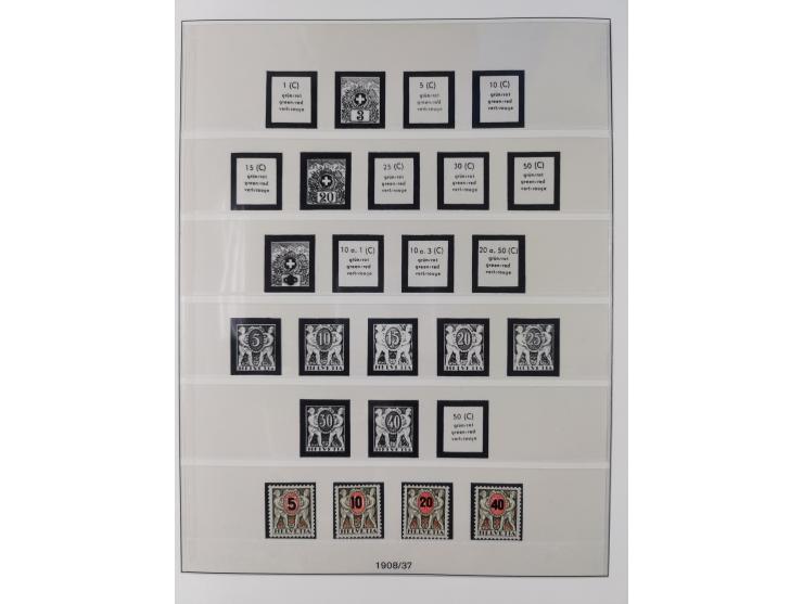 Dienst- und Portomarken: &nbsp;1878/1950, ungebraucht/postfrische und gestempelte Sammlung inkl. Doubletten mit u.a. Industri