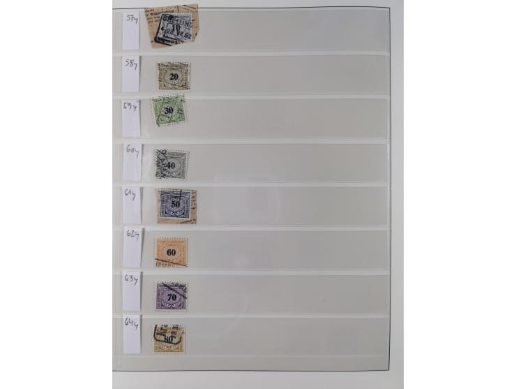 Dienst- und Portomarken: &nbsp;1878/1950, ungebraucht/postfrische und gestempelte Sammlung inkl. Doubletten mit u.a. Industri