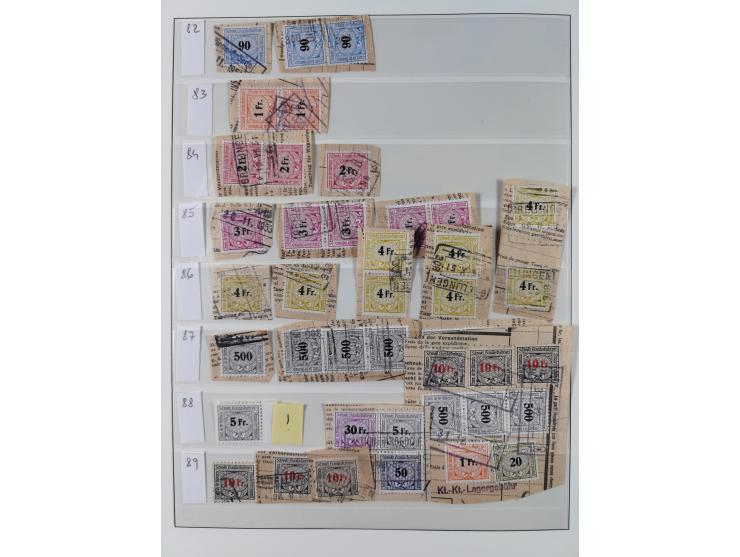 Dienst- und Portomarken: &nbsp;1878/1950, ungebraucht/postfrische und gestempelte Sammlung inkl. Doubletten mit u.a. Industri