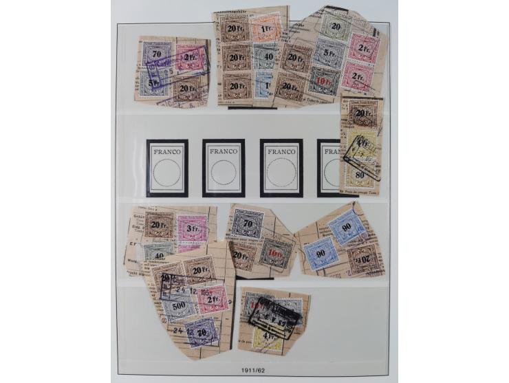 Dienst- und Portomarken: &nbsp;1878/1950, ungebraucht/postfrische und gestempelte Sammlung inkl. Doubletten mit u.a. Industri