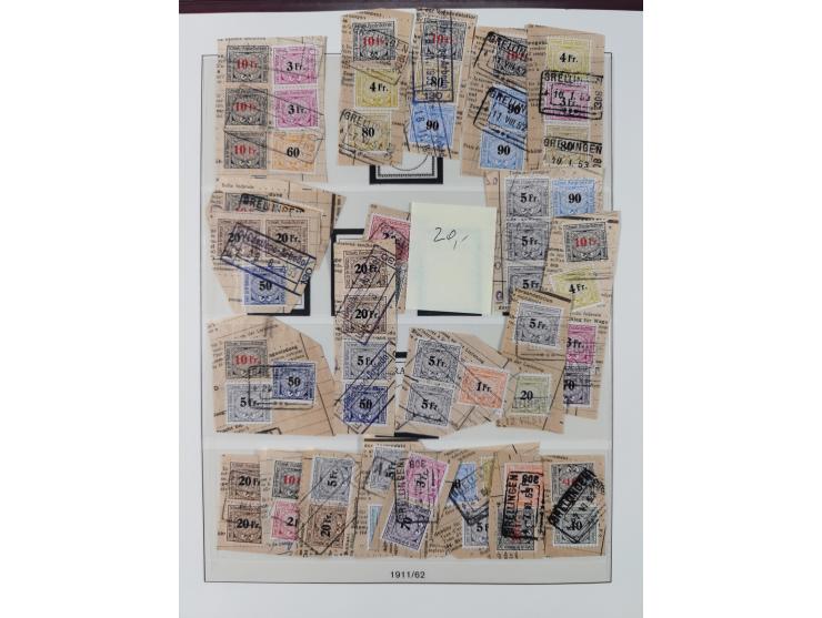 Dienst- und Portomarken: &nbsp;1878/1950, ungebraucht/postfrische und gestempelte Sammlung inkl. Doubletten mit u.a. Industri
