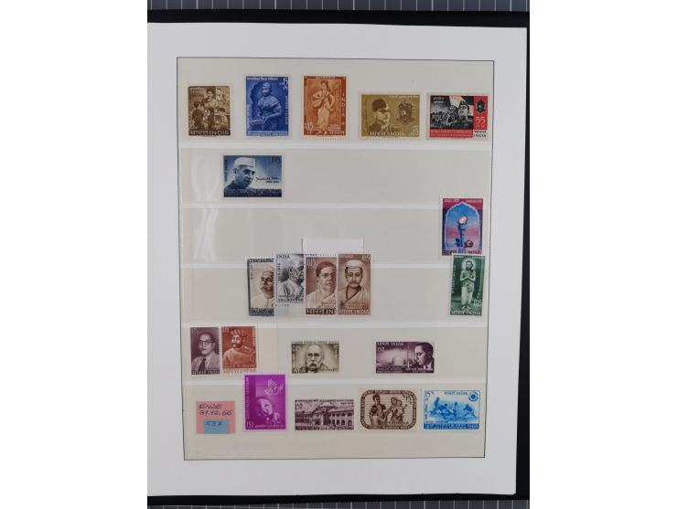 1855/1950 (ca.), unused and used collection including many better sets and single stamps, including SG 147, 191, Gandhi set, 