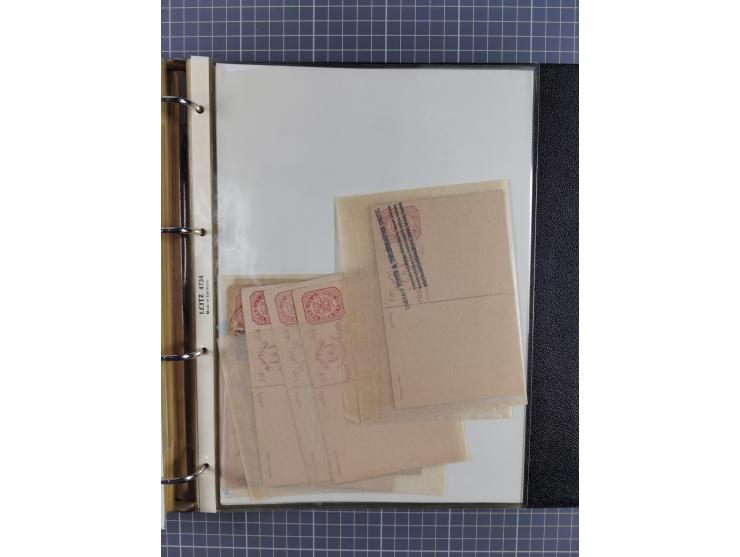 1880/1940 (ca.), about 180 items of postal stationery and few covers, unused and used, including some with additional frankin