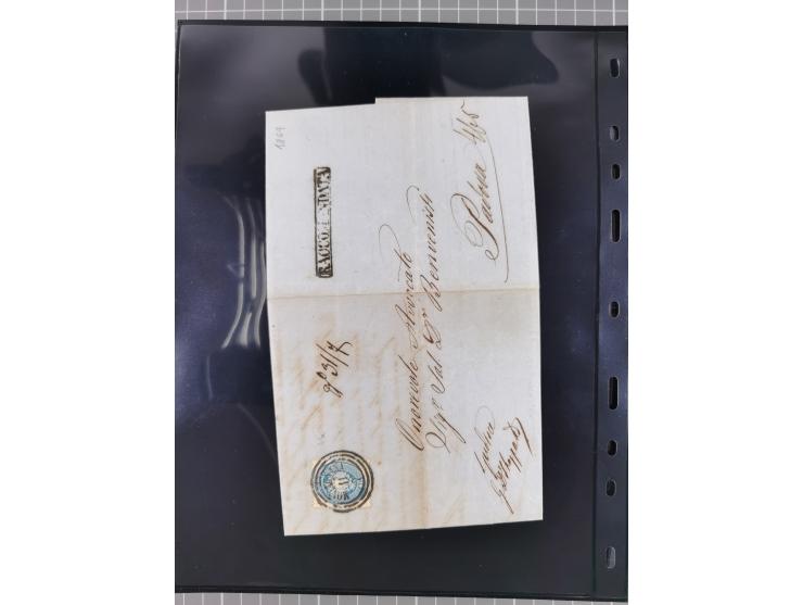1850/64, rund 170 Briefe, Postscheine und einige Briefteile, dabei viele seltene Stempel, Farb- und Mehrfachfrankaturen, Eins