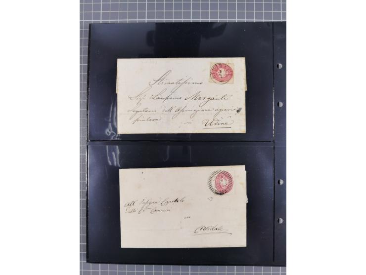 1850/64, rund 170 Briefe, Postscheine und einige Briefteile, dabei viele seltene Stempel, Farb- und Mehrfachfrankaturen, Eins