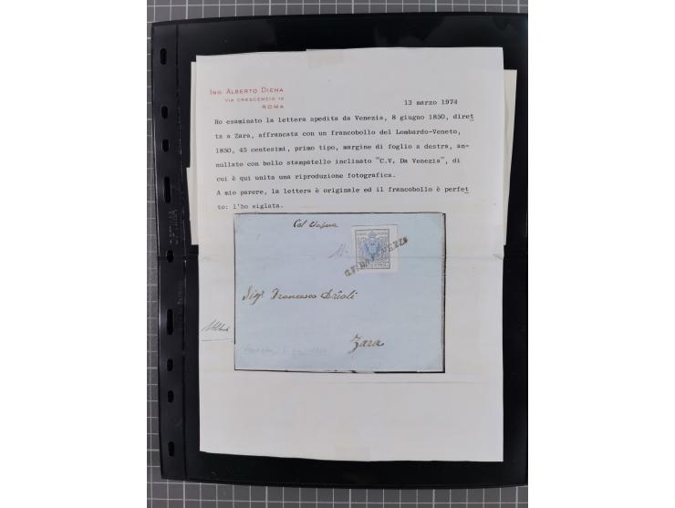 1850/64, rund 170 Briefe, Postscheine und einige Briefteile, dabei viele seltene Stempel, Farb- und Mehrfachfrankaturen, Eins