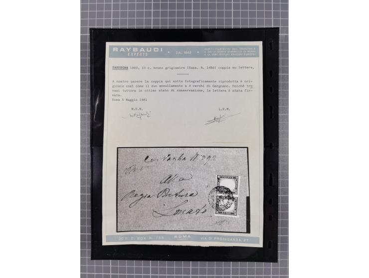 1850/64, rund 170 Briefe, Postscheine und einige Briefteile, dabei viele seltene Stempel, Farb- und Mehrfachfrankaturen, Eins