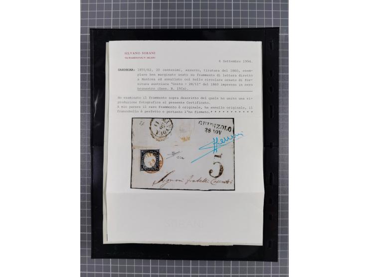 1850/64, rund 170 Briefe, Postscheine und einige Briefteile, dabei viele seltene Stempel, Farb- und Mehrfachfrankaturen, Eins