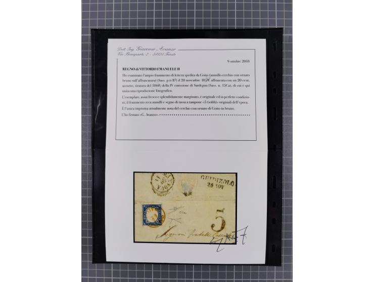 1850/64, rund 170 Briefe, Postscheine und einige Briefteile, dabei viele seltene Stempel, Farb- und Mehrfachfrankaturen, Eins