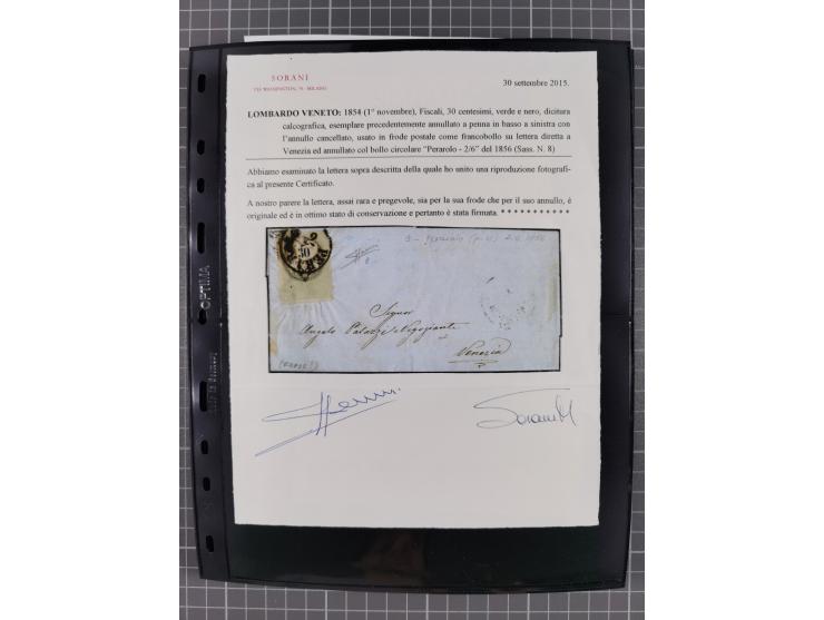 1850/64, rund 170 Briefe, Postscheine und einige Briefteile, dabei viele seltene Stempel, Farb- und Mehrfachfrankaturen, Eins