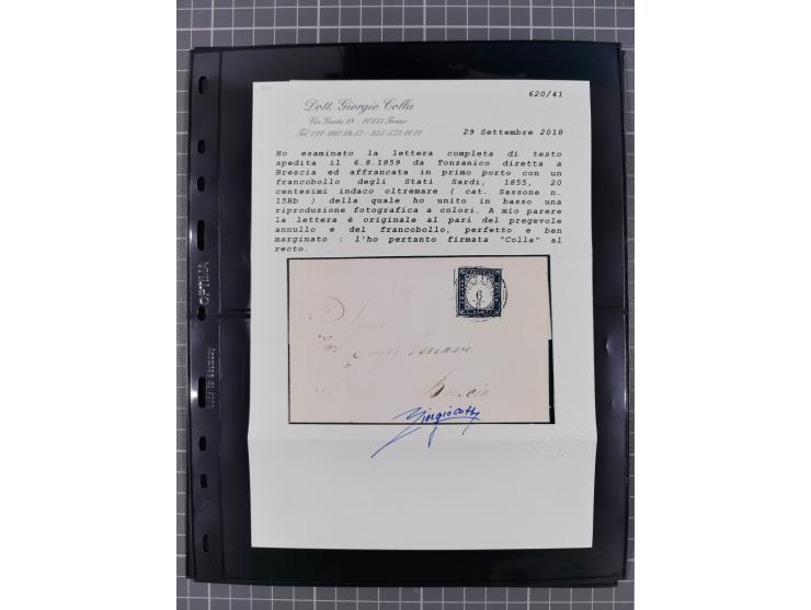 1850/64, rund 170 Briefe, Postscheine und einige Briefteile, dabei viele seltene Stempel, Farb- und Mehrfachfrankaturen, Eins