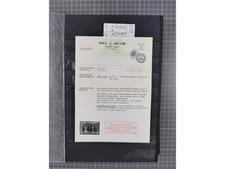 1847/1975, mostly used collection incl. better values and varieties, e.g. Mi.-No. 1, 6 (2, one with red cancel), 7 , 19IIv, 1