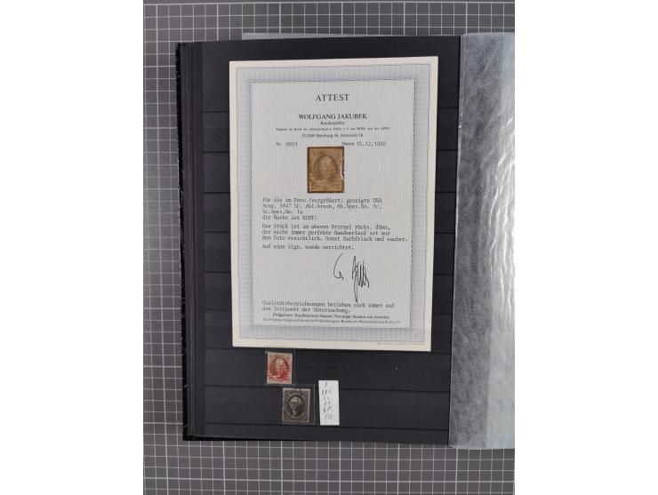 1847/1975, mostly used collection incl. better values and varieties, e.g. Mi.-No. 1, 6 (2, one with red cancel), 7 , 19IIv, 1