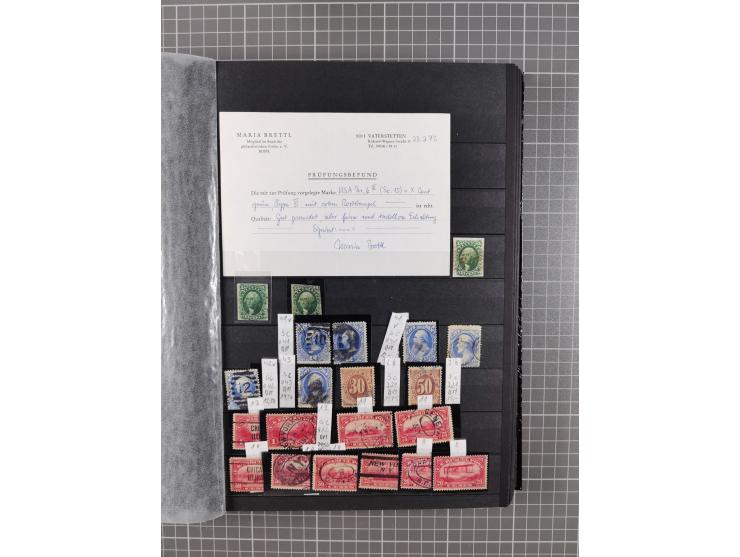 1847/1975, mostly used collection incl. better values and varieties, e.g. Mi.-No. 1, 6 (2, one with red cancel), 7 , 19IIv, 1