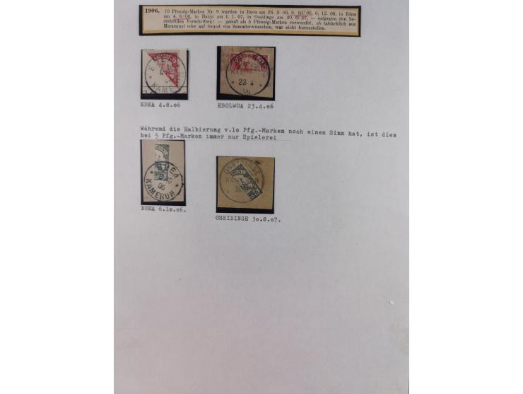 1897/1914, umfangreiche Sammlung mit ca. 180 Briefstücken und einigen losen Marken mit besseren Stempeln, Bahn- und Schiffpos