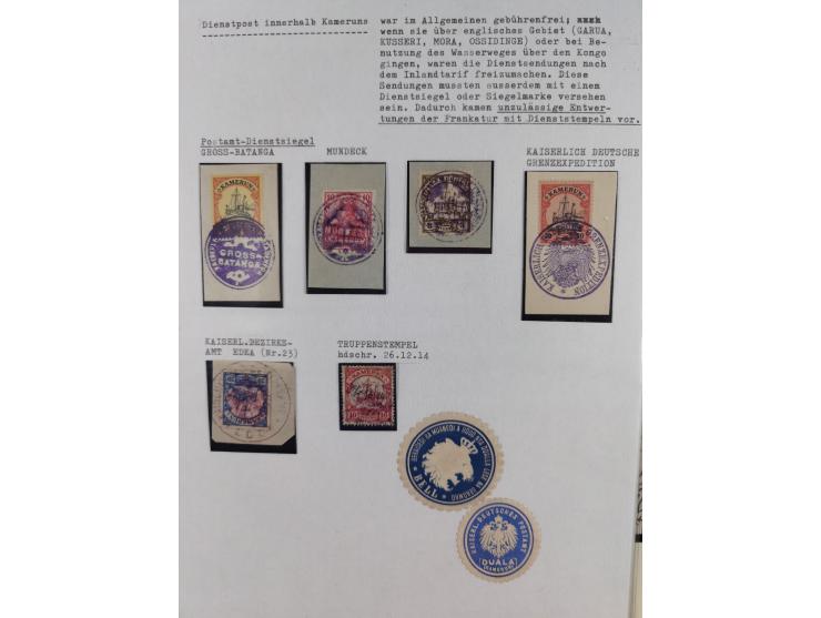 1897/1914, umfangreiche Sammlung mit ca. 180 Briefstücken und einigen losen Marken mit besseren Stempeln, Bahn- und Schiffpos