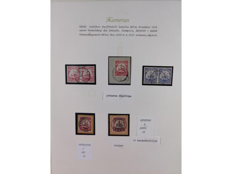 1897/1914, umfangreiche Sammlung mit ca. 180 Briefstücken und einigen losen Marken mit besseren Stempeln, Bahn- und Schiffpos