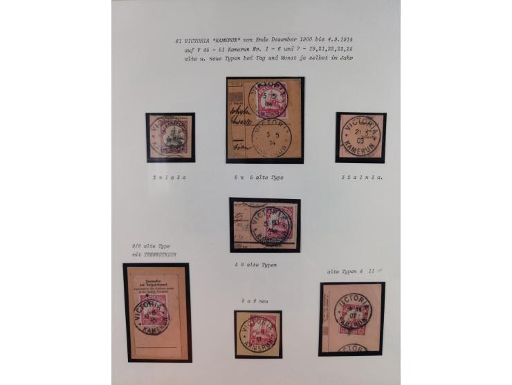 1897/1914, umfangreiche Sammlung mit ca. 180 Briefstücken und einigen losen Marken mit besseren Stempeln, Bahn- und Schiffpos