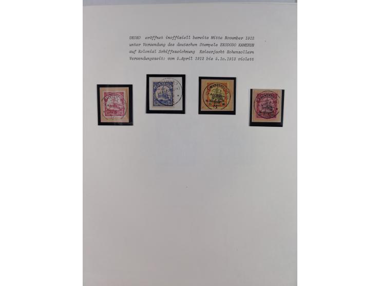 1897/1914, umfangreiche Sammlung mit ca. 180 Briefstücken und einigen losen Marken mit besseren Stempeln, Bahn- und Schiffpos