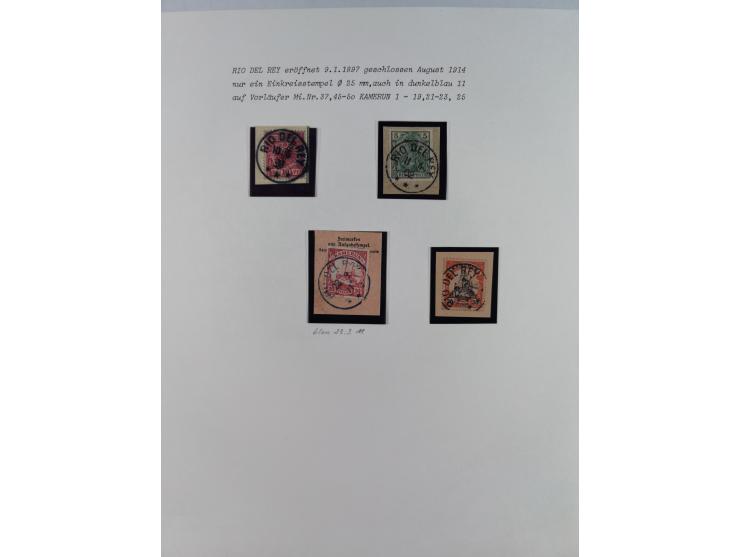 1897/1914, umfangreiche Sammlung mit ca. 180 Briefstücken und einigen losen Marken mit besseren Stempeln, Bahn- und Schiffpos