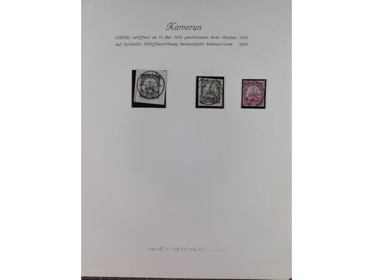 1897/1914, umfangreiche Sammlung mit ca. 180 Briefstücken und einigen losen Marken mit besseren Stempeln, Bahn- und Schiffpos