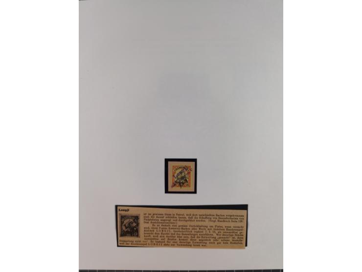 1897/1914, umfangreiche Sammlung mit ca. 180 Briefstücken und einigen losen Marken mit besseren Stempeln, Bahn- und Schiffpos