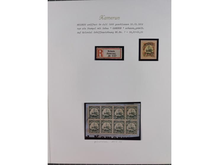 1897/1914, umfangreiche Sammlung mit ca. 180 Briefstücken und einigen losen Marken mit besseren Stempeln, Bahn- und Schiffpos