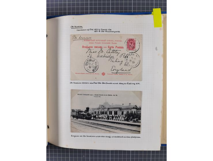 1880/1918 (ca.), Imperial Russia Railway Post Offices, splendid collection of circa 400 covers and cards, expertly arranged w