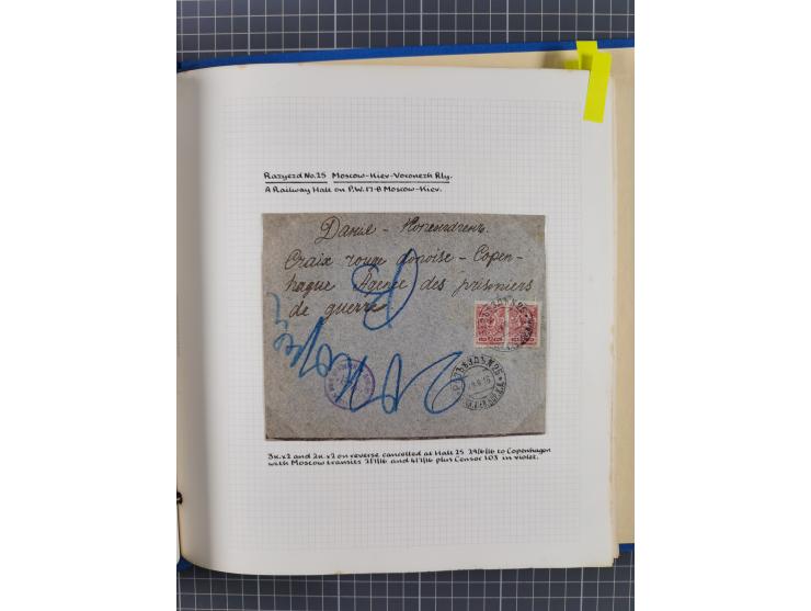 1880/1918 (ca.), Imperial Russia Railway Post Offices, splendid collection of circa 400 covers and cards, expertly arranged w