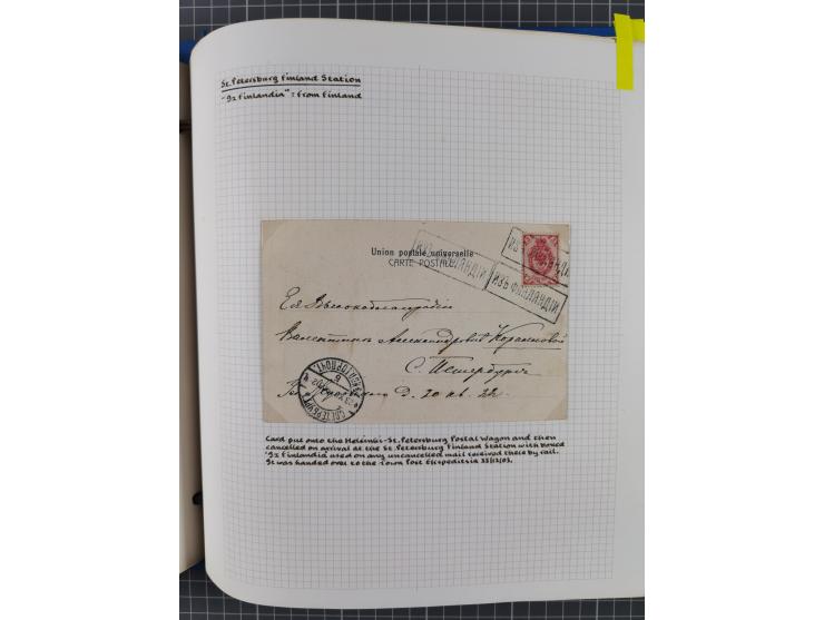 1880/1918 (ca.), Imperial Russia Railway Post Offices, splendid collection of circa 400 covers and cards, expertly arranged w
