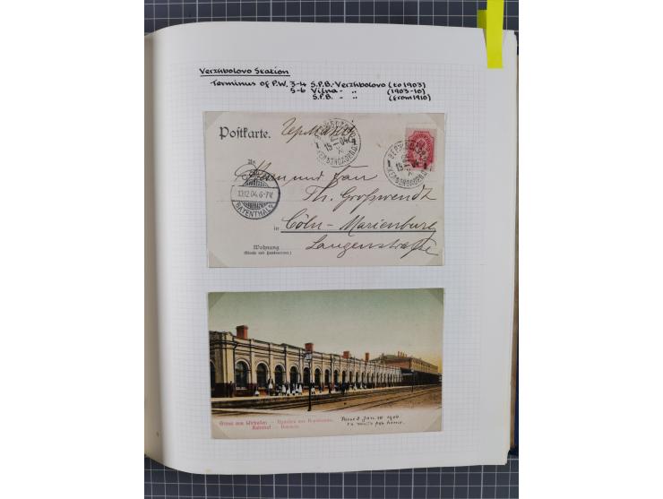 1880/1918 (ca.), Imperial Russia Railway Post Offices, splendid collection of circa 400 covers and cards, expertly arranged w