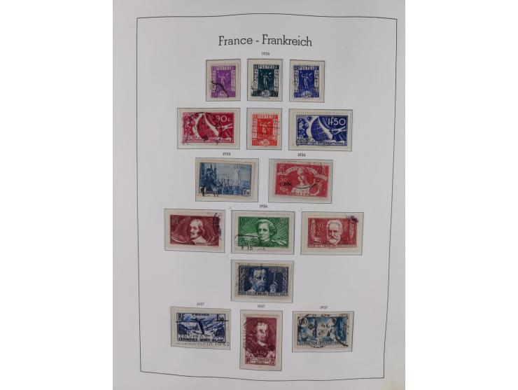 1849/1955, extensive, mainly used collection with many better items, starting with Mi.-Nr. 1 signed Bühler, good part Ceres a